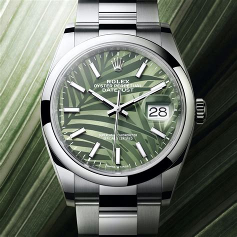 rolex green palm|Rolex perpetual palm trees.